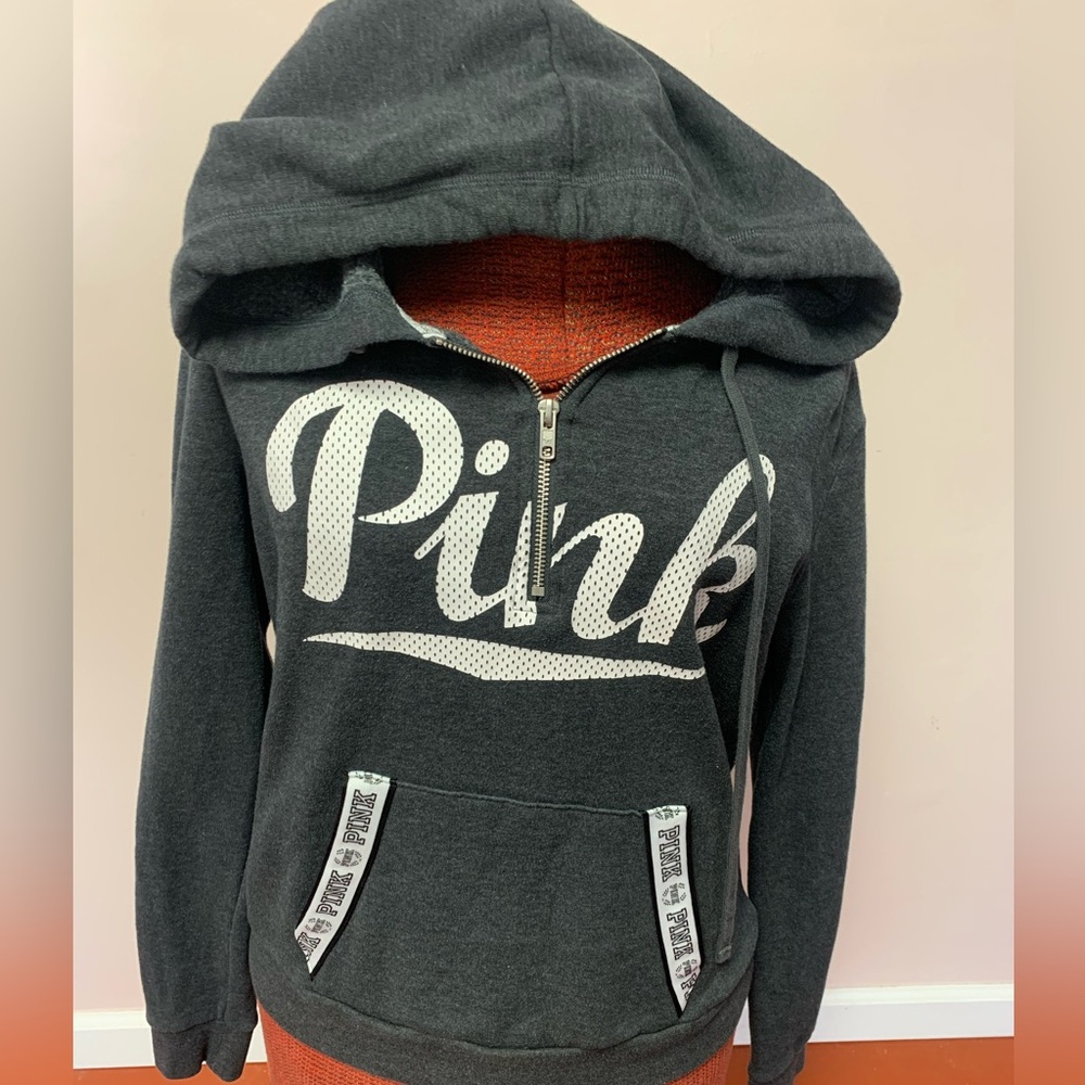 Victoria's Secret PINK Charcoal Hoodie size L